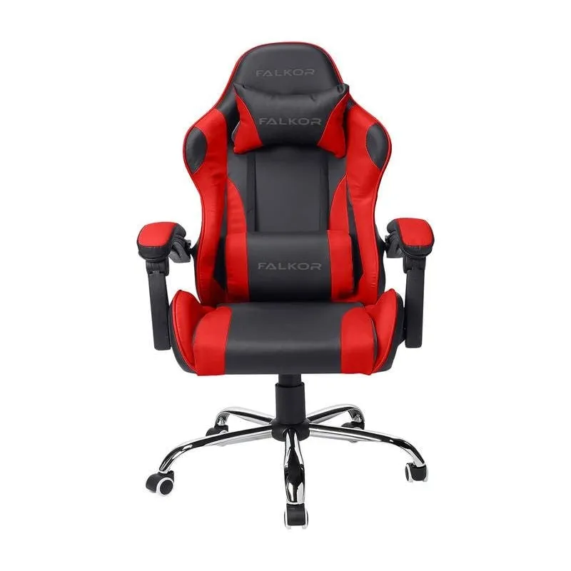Silla Gamer Nextep Falkor NE-461R Ergonómica Negro Rojo con Reposabrazos