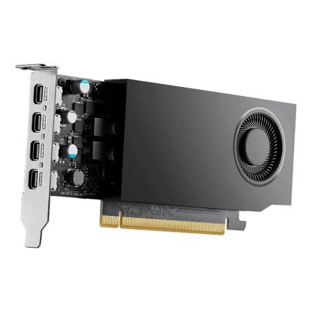 TARJETA DE VIDEO PNY (VCNRTXA1000ATX-PB) NVIDIA RTX A1000ATX,8GB,GDDR6,4*MDP,72TC,2304 CC