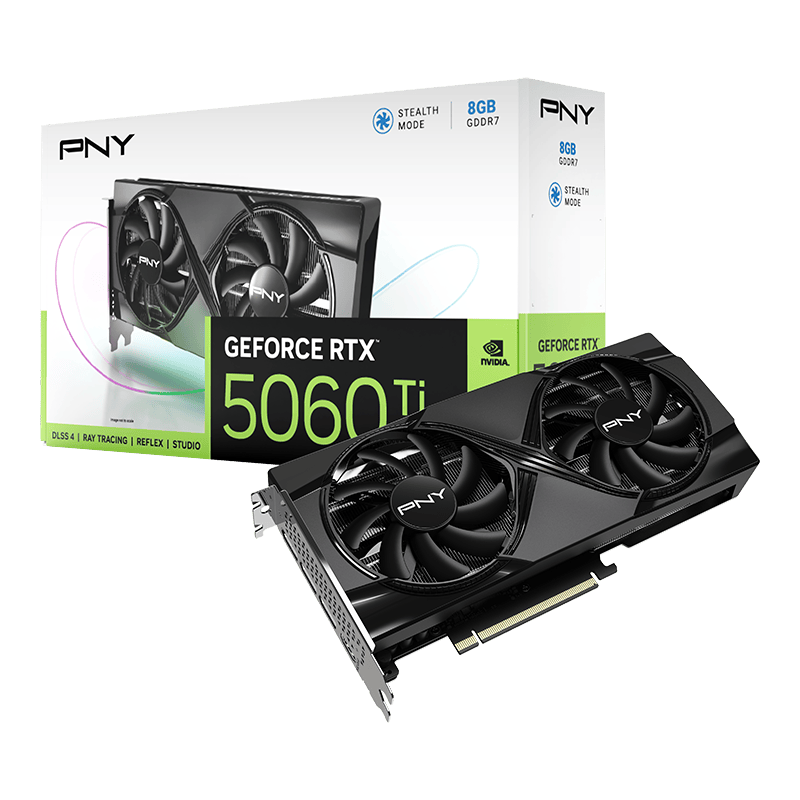 Tarjeta de Video PNY RTX 5060 Ti 8GB Dual Fan GDDR7 Tarjeta de Video PNY RTX 5060 Ti 8GB Dual Fan GDDR7