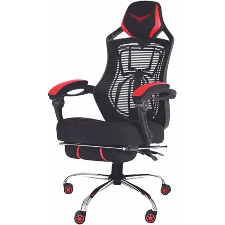 Silla Gamer Naceb Spider Negro/Rojo Ergonómica Hasta 120KG