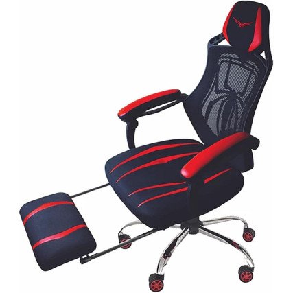 Silla Gamer Naceb Spider Negro/Rojo Ergonómica Hasta 120KG