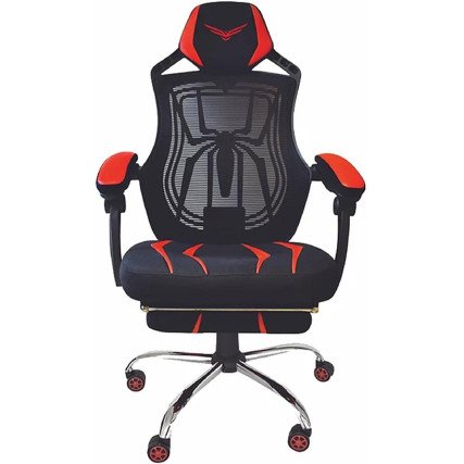 Silla Gamer Naceb Spider Negro/Rojo Ergonómica Hasta 120KG