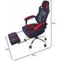 Silla Gamer Naceb Spider Negro/Rojo Ergonómica Hasta 120KG