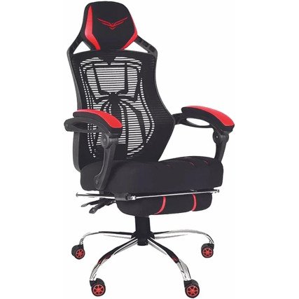 Silla Gamer Naceb Spider Negro/Rojo Ergonómica Hasta 120KG
