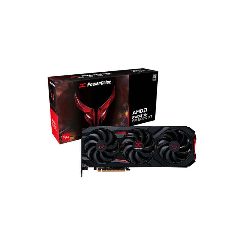 Tarjeta de Video PowerColor Red Devil RX 9070 XT 16GB GDDR6 256-bit OC