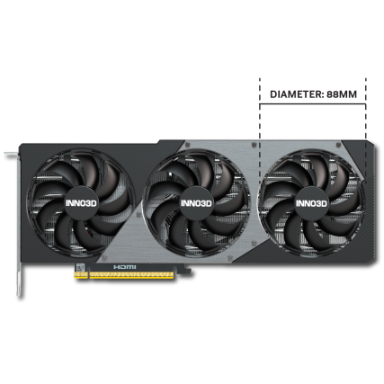 Tarjeta de Video Inno3D NVIDIA GeForce RTX 5070 X3 OC 12GB GDDR7 PCIe 5.0 HDMI DisplayPort