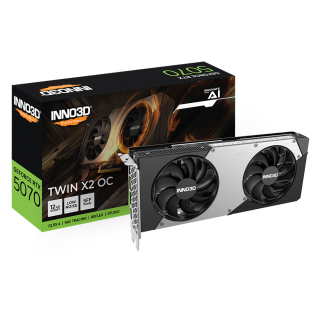 Tarjeta de Video Inno3D NVIDIA GeForce RTX 5070 Twin X2 OC 12GB GDDR7 PCIe 5.0 HDMI DisplayPort