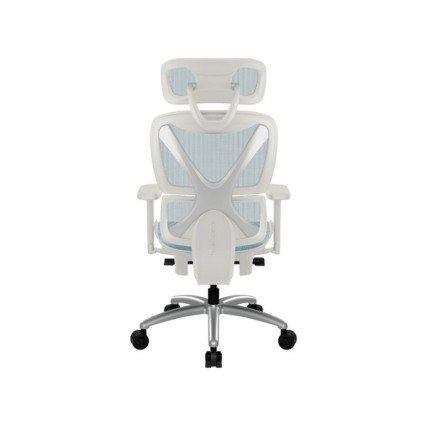 Silla Gamer ThunderX3 XTC Chroma Blanca/Azul en Malla Transpirable y PU 150KG