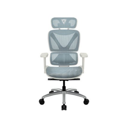 Silla Gamer ThunderX3 XTC Chroma Blanca/Azul en Malla Transpirable y PU 150KG