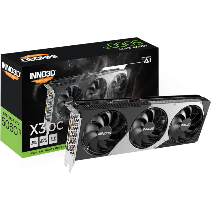 Tarjeta de Video Inno3D NVIDIA GeForce RTX 5060 Ti X3 OC 8GB GDDR7 PCIe 5.0 HDMI DisplayPort