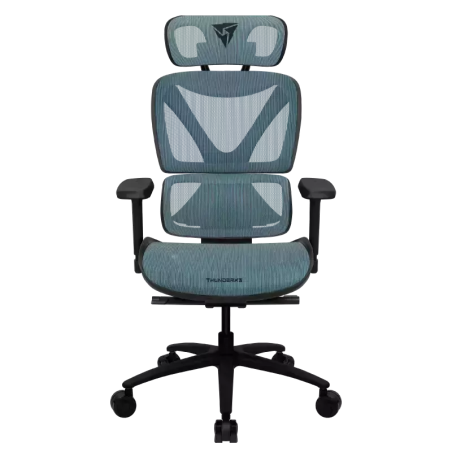 Silla Gamer ThunderX3 XTC Chroma Negra/Azul en Malla Transpirable y PU 150KG