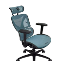 Silla Gamer ThunderX3 XTC Chroma Negra/Azul en Malla Transpirable y PU 150KG