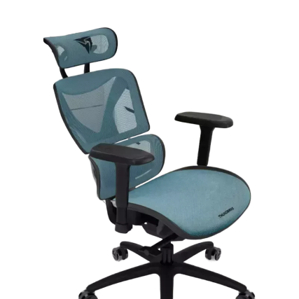 Silla Gamer ThunderX3 XTC Chroma Negra/Azul en Malla Transpirable y PU 150KG