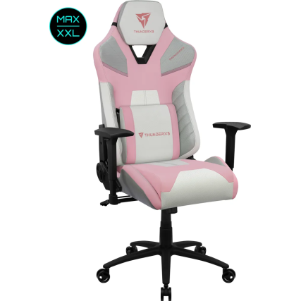 Silla Gamer ThunderX3 TC5 MAX Sakura Blanca Ergonómica Reclinable Premium