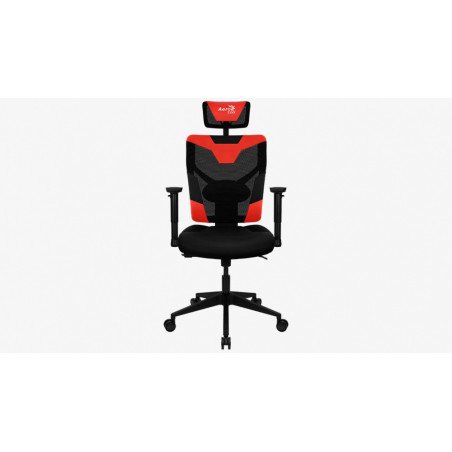 Silla Gamer Aerocool Guardian Champion Roja de Cuero Sintético Ergonómica