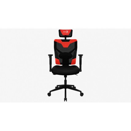Silla Gamer Aerocool Guardian Champion Roja de Cuero Sintético Ergonómica