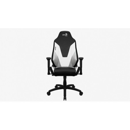 Silla Gamer Aerocool Admiral Azure Blanca de Cuero Sintético Ergonómica