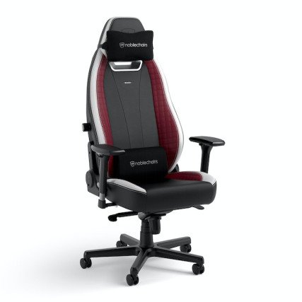 Silla Gamer Noblechairs LEGEND Negra Blanca Roja de Cuero Sintético hasta 150 kg