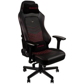 Silla Gamer noblechairs HERO Black Red de Cuero Real Soporte 150 kg