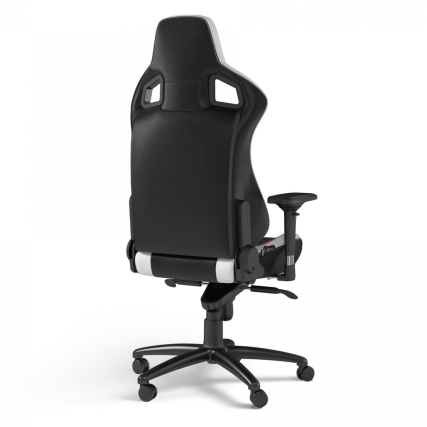 Silla Gamer noblechairs EPIC de Cuero Real Grano Superior Black White Red