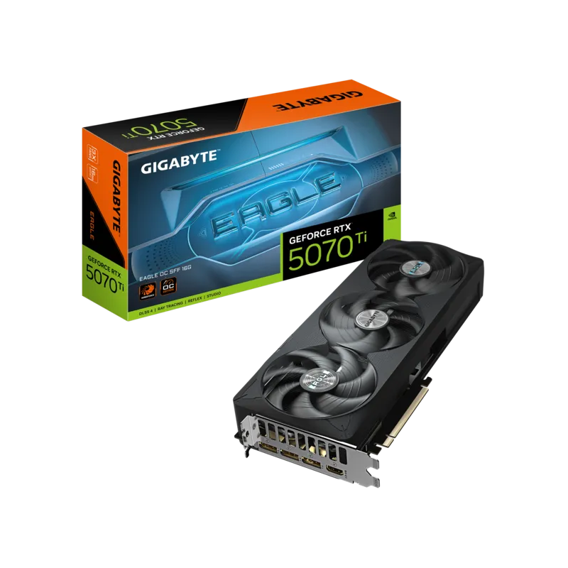 Tarjeta de Video Gigabyte NVIDIA GeForce RTX 5070 Ti Eagle OC 16GB GDDR7 PCIe 5.0 SFF