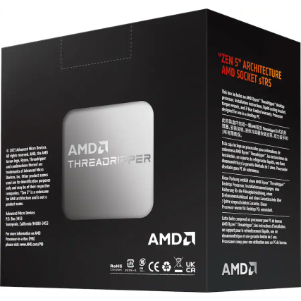 Procesador AMD Ryzen Threadripper 9970X 32 núcleos 5.4GHz 160MB Cache para estaciones de trabajo