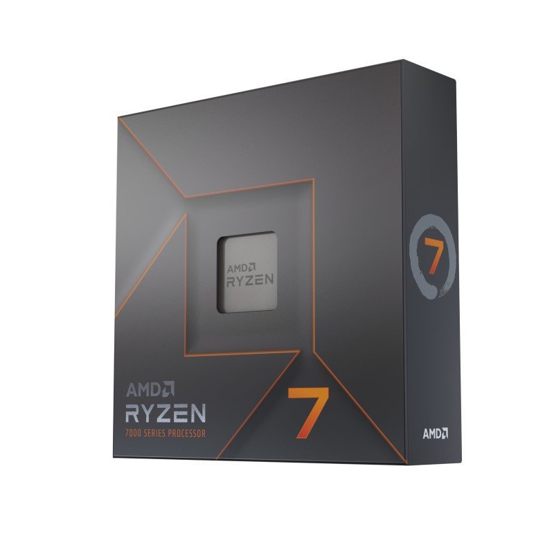 Procesador AMD Ryzen 7 7700X 8 núcleos 4.5GHz 105W Socket AM5, gráficos integrados, sin ventilador