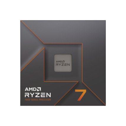 Procesador AMD Ryzen 7 7700X 8 núcleos 4.5GHz 105W Socket AM5, gráficos integrados, sin ventilador