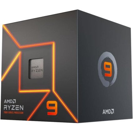 Procesador AMD Ryzen 9 7900 12 núcleos 3.7GHz 65W Socket AM5, gráficos integrados, sin ventilador