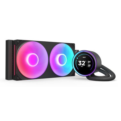 Enfriamiento Líquido NZXT Kraken Elite 280 V2 RGB Black AIO 280mm Pantalla LED