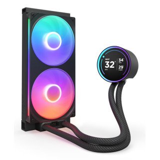 Enfriamiento Líquido NZXT Kraken Elite 280 V2 RGB Black AIO 280mm Pantalla LED
