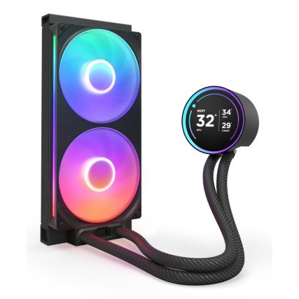 Enfriamiento Líquido NZXT Kraken Elite 280 V2 RGB Black AIO 280mm Pantalla LED