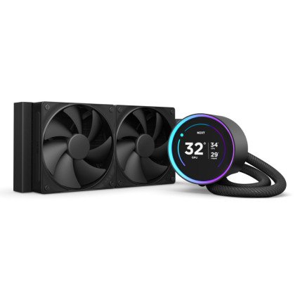 Enfriamiento Líquido NZXT Kraken Elite 240 V2 Black AIO 240mm Pantalla LED