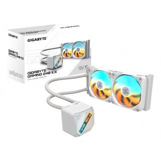 Enfriamiento Líquido Gigabyte GME 240i ARGB AIO 240mm Blanco 2 Fans