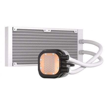 Enfriamiento Líquido Corsair Nautilus ARGB 240mm Blanco AIO con 2×120mm para CPU