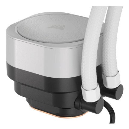 Enfriamiento Líquido Corsair Nautilus ARGB 240mm Blanco AIO con 2×120mm para CPU