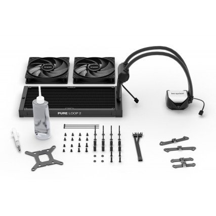 Enfriamiento Líquido Be Quiet! Pure Loop 2 280mm AIO con 2×140mm hasta 1800RPM Negro