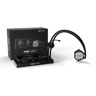 Enfriamiento Líquido Be Quiet! Pure Loop 2 240mm AIO con 2×120mm hasta 2100RPM Negro