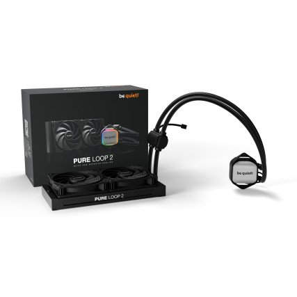 Enfriamiento Líquido Be Quiet! Pure Loop 2 240mm AIO con 2×120mm hasta 2100RPM Negro