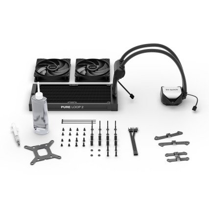ENFRIAMIENTO LIQUIDO BE QUIET PURE LOOP 2 2X 120MM 240MM HASTA 2100RPM NEGRO