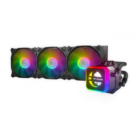 Enfriamiento Liquido ELIQ Cougar Helor 240 RGB para CPU con ventiladores RGB y radiador de 240mm