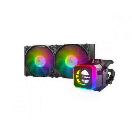 Enfriamiento Liquido ELIQ Cougar Helor 240 RGB para CPU con iluminación RGB y alto rendimiento