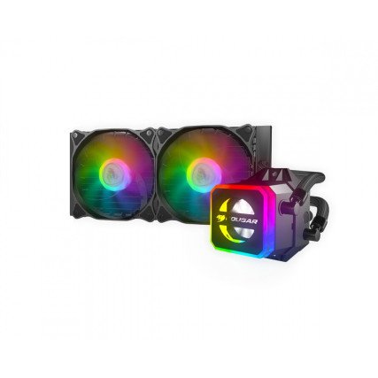 Enfriamiento Liquido ELIQ Cougar Helor 240 RGB para CPU con iluminación RGB y alto rendimiento