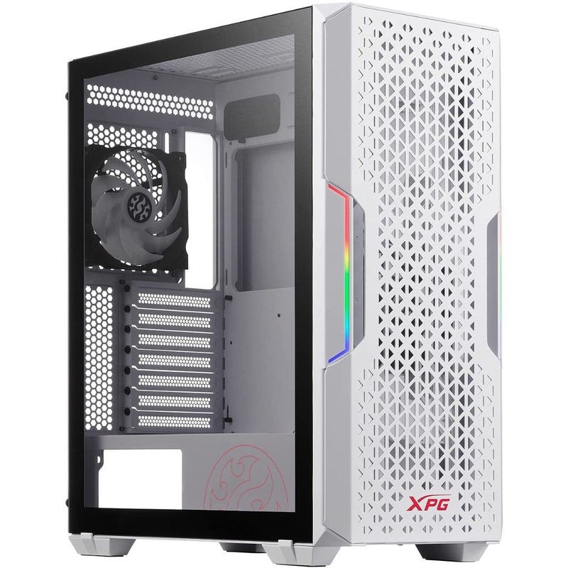 Gabinete Gamer XPG STARKERAIR Blanco Mid Tower con Ventana RGB y Alta Ventilacióna