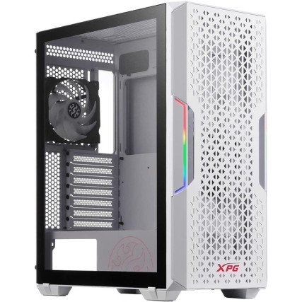 Gabinete Gamer XPG STARKERAIR Blanco Mid Tower con Ventana RGB y Alta Ventilación