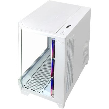 Gabinete Xzeal Gamer XZGAXT1W Media Torre Blanco con RGB y 4 Ventiladores para PC Gamer