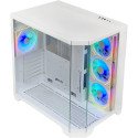 Gabinete Xzeal Gamer XZGAXT1W Media Torre Blanco con RGB y 4 Ventiladores para PC Gamer Gabinete Xzeal Gamer XZGAXT1W Media Torre Blanco con RGB y 4 Ventiladores para PC Gamer