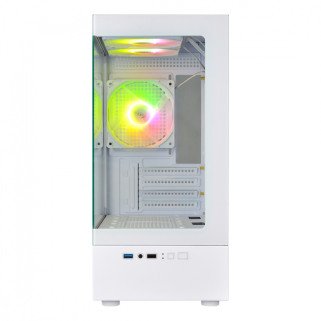 Gabinete Xzeal Zynergy XZGAZNY1W Blanco M-ATX/ITX con RGB y Ventana Lateral de Cristal Templado