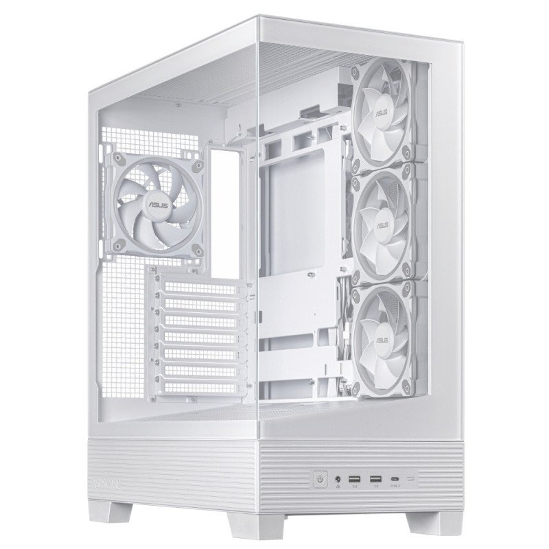 Gabinete ASUS A31 TG White M-ATX Blanco con Cristal Templado y 2x USB-C Gabinete ASUS A31 TG White M-ATX Blanco con Cristal Templado y 2x USB-C