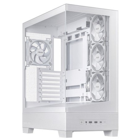 Gabinete ASUS A31 TG White M-ATX Blanco con Cristal Templado y 2x USB-C